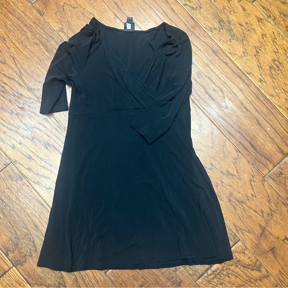 Eileen Fisher Black V-Neck Blouse